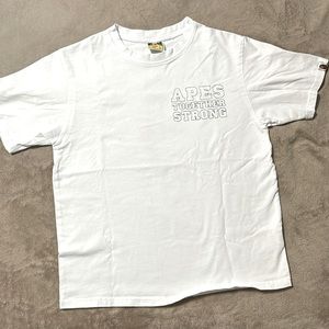 Bathing Ape White Tee Short Sleeve